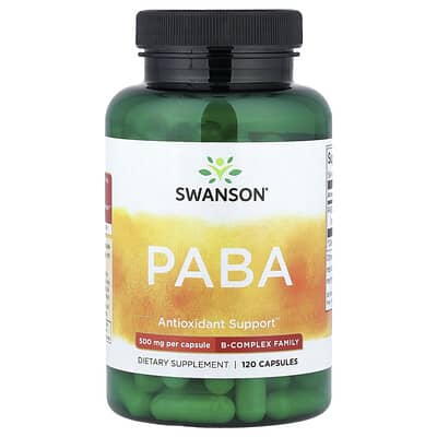 PABA, 500 mg, 120 капсул