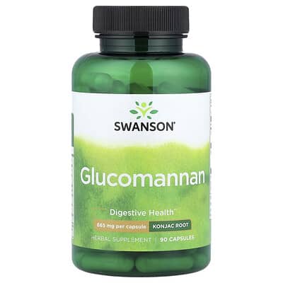 Glucomannan, 665 mg, 90 капсул