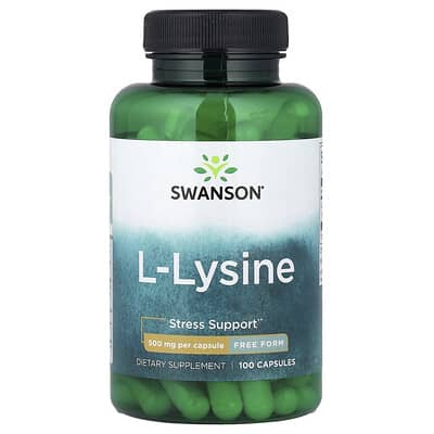 L-Lysine, 500 mg, 100 капсул