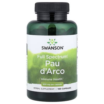 Pau d'Arco Full Spectrum®, 500 mg, 100 капсул
