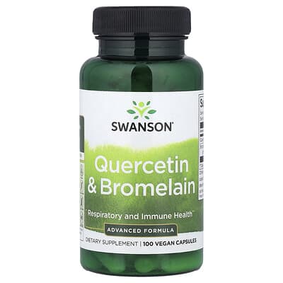 Swanson Vitamins Quercetin & Bromelain, 100 веганских капсул