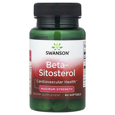 Beta-Sitosterol, Maximum Strength, 60 Softgels (160 mg per Softgel)