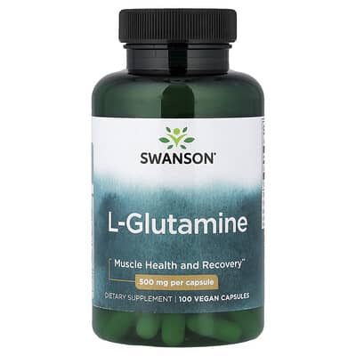 L-Glutamine, 500 mg, 100 веганских капсул
