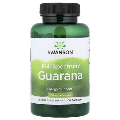 Full Spectrum® Guarana, 500 mg, 100 Capsules