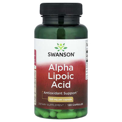 Альфа-липоевая кислота Swanson Vitamins, 100 mg, 120 Capsules