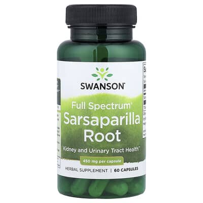 Swanson Vitamins Full Spectrum® Sarsaparilla Root, 450 mg, 60 капсул