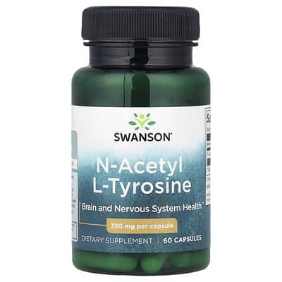Swanson Vitamins N-Acetyl L-Tyrosine, 350 mg, 60 капсул