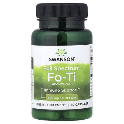 Swanson Vitamins Full Spectrum® Fo-Ti, 500 mg, 60 капсул