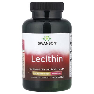Swanson Vitamins Lecithin 520 mg 250 мягких капсул