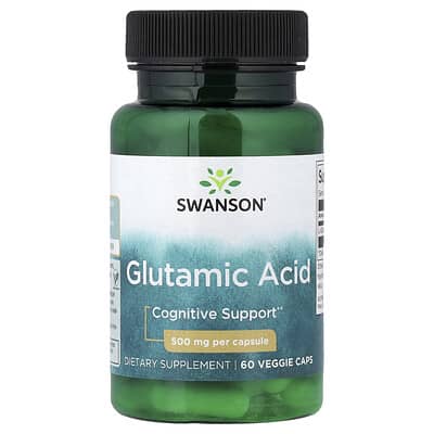 Glutamic Acid, 500 mg, 60 вегетарианских капсул