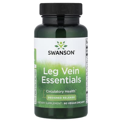Swanson Vitamins Leg Vein Essentials, 60 веганских капсул DrCaps®
