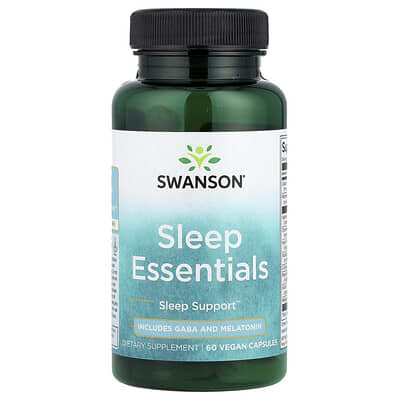 Sleep Essentials Swanson Vitamins, 60 веганских капсул