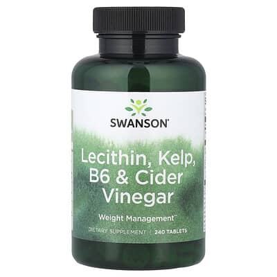 Lecithin, Kelp, B6 & Cider Vinegar, 240 таблеток