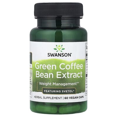 Green Coffee Bean Extract, 60 Vegan Caps (200 mg per Cap)