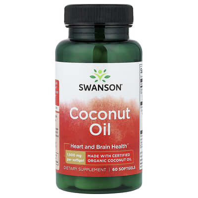 Coconut Oil, 1,000 mg, 60 Softgels