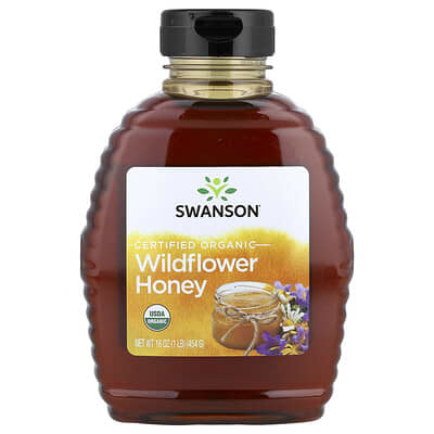 Certified Organic Wildflower Honey, 16 oz (454 g)