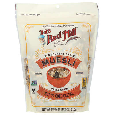 Мюсли в старинном стиле, цельнозерновые, 18 oz (510 g)