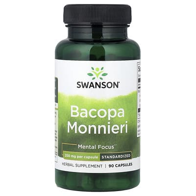 Bacopa Monnieri, 250 mg, 90 капсул