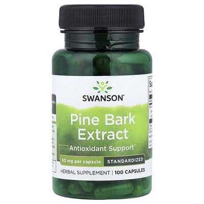 Экстракт коры сосны Swanson Vitamins, 100 капсул