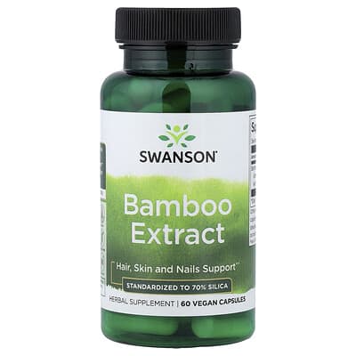 Bamboo Extract, 60 Vegan Capsules (300 mg per Capsule)