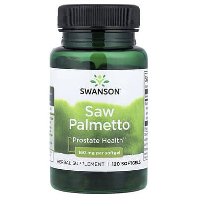 Swanson Vitamins Saw Palmetto, 160 mg, 120 мягких капсул