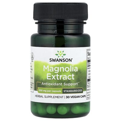 Magnolia Extract, 200 mg, 30 Vegan Caps