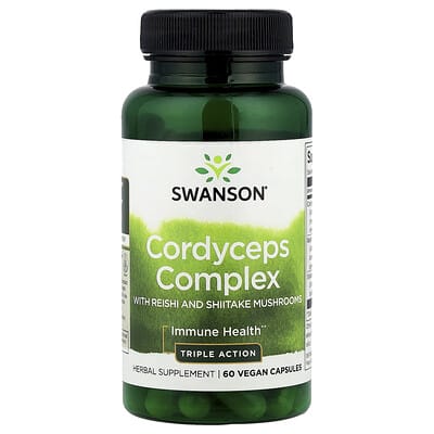 Cordyceps Complex с грибами Reishi и Shiitake, 60 веганских капсул