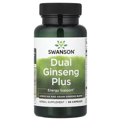 Swanson Vitamins Dual Ginseng Plus, 60 капсул