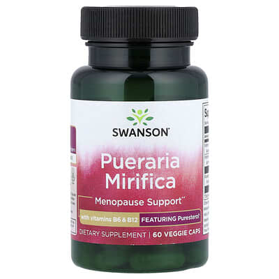 Pueraria Mirifica with Vitamins B6 & B12, 60 Veggie Caps