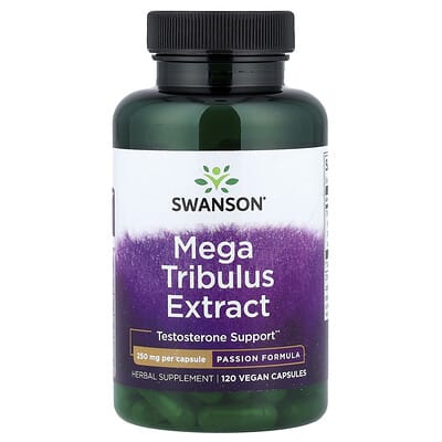 Экстракт Mega Tribulus, 250 mg, 120 веганских капсул