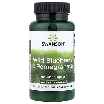 Витаминный комплекс Swanson Vitamins Wild Blueberry & Pomegranate, 60 капсул