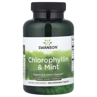 Chlorophyllin & Mint, 500 жевательных таблеток