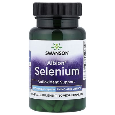 Albion® Selenium, 200 mcg, 90 веганских капсул