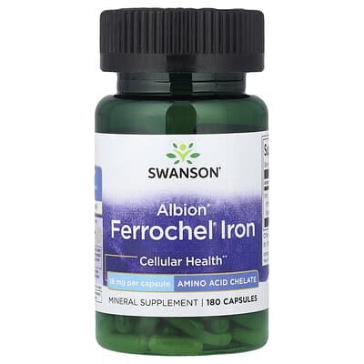 Albion®, Ferrochel® Iron, 18 mg, 180 капсул
