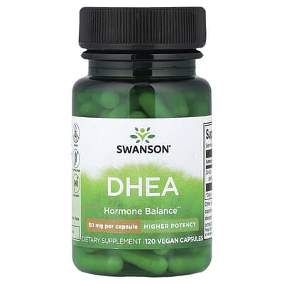 DHEA, повышенная концентрация, 50 mg, 120 веганских капсул
