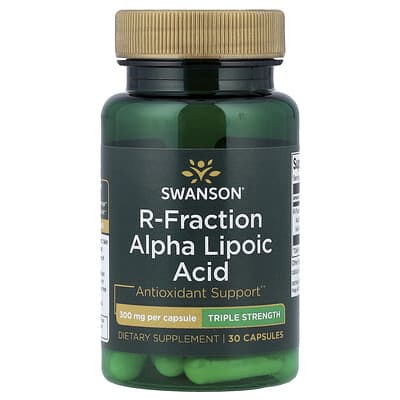 R-Fraction альфа-липоевая кислота, тройная сила, 300 mg, 30 капсул