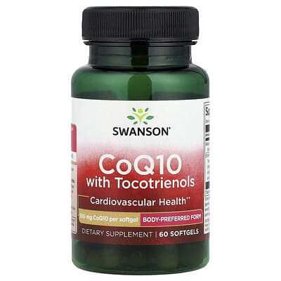 Swanson Vitamins CoQ10 с токотриенолами, 60 Softgels