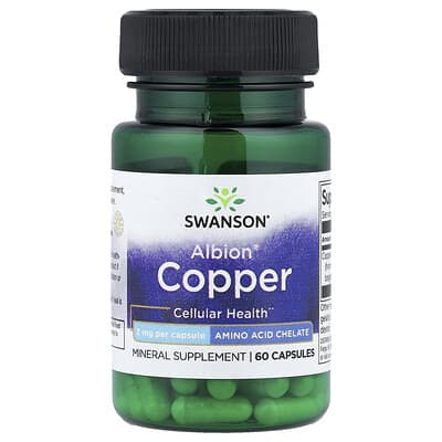 Albion® Copper, 2 mg, 60 капсул