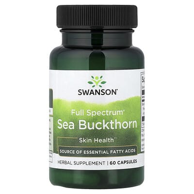 Swanson Vitamins Full Spectrum® Sea Buckthorn, 60 капсул (400 mg per Capsule)