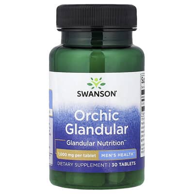 Orchic Glandular, Men's Health, 1,000 mg, 30 Tablets