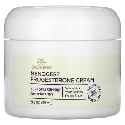 Крем Menogest Progesterone Swanson Vitamins 2 fl oz (59 ml)