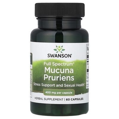 Mucuna Pruriens Full Spectrum, 400 mg, 60 капсул