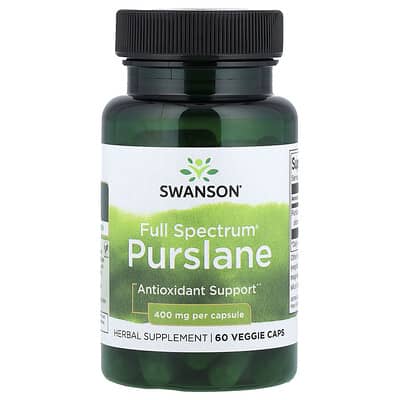 Swanson Vitamins Full Spectrum® Purslane, 400 mg, 60 капсул