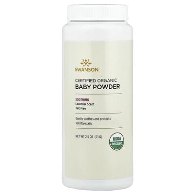 Certified Organic Baby Powder, Lavender, 2.5 oz (71 g)