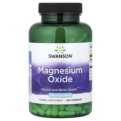 Оксид магния, 200 mg, 250 капсул