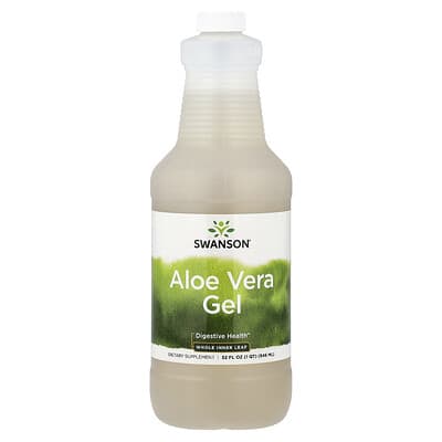 Гель алоэ вера, из цельного листа, 32 fl oz (946 ml)