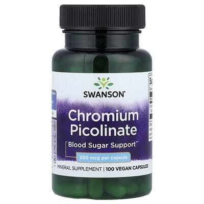 Chromium Picolinate, 200 mcg, 100 Vegan Capsules