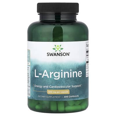 L-Arginine, 500 mg, 200 капсул