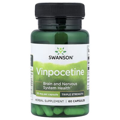 Vinpocetine, 30 mg, 60 капсул