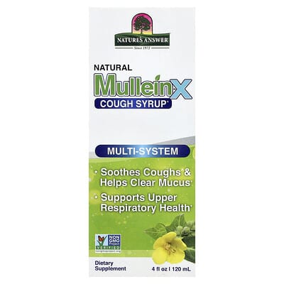 Nature's Answer Natural Mullein-X® сироп от кашля 4 fl oz (120 ml)